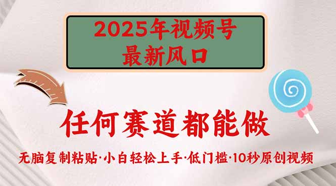 2025年视频号新风口,低门槛只需要无脑执行