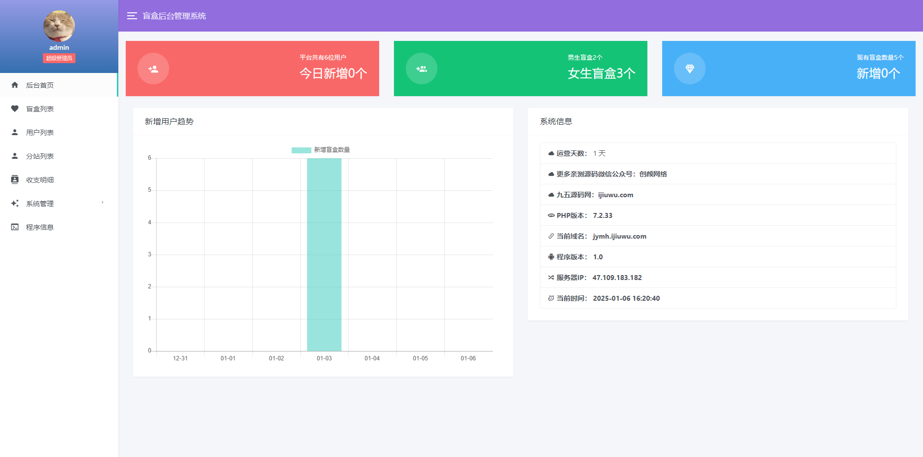 新版免公众号交友恋爱盲盒源码 第3张 新版免公众号交友恋爱盲盒源码 第3张